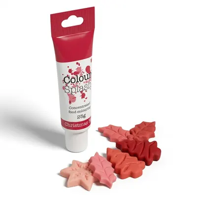 Gelová barva vánoční červená 25 g