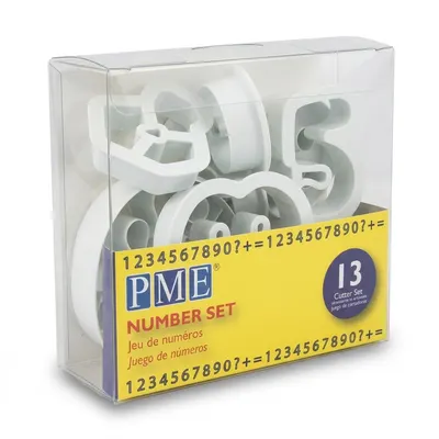 Plastová vykrajovátka číslice PME, 13 ks