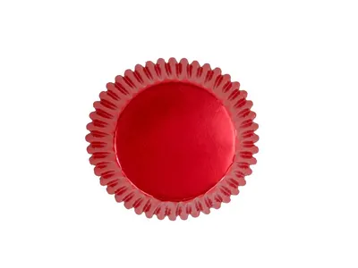 Cukrářské košíčky červené metalické 50 × 28 mm, 30 ks
