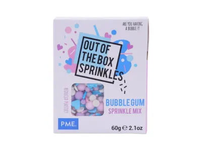 Cukrová dekorace PME Bubble Gum, mix tvarů a barev 60 g