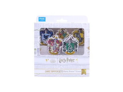 Harry Potter zápichy na dort s erby kolejí, 15 ks