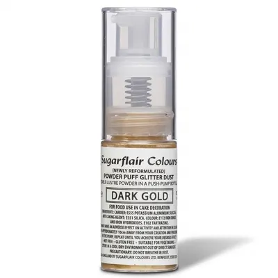 Třpytky v rozprašovači dark gold Sugarflair 10 g