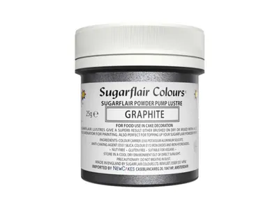 Prachový lesk Graphite, stříbrný 25 g, náplň