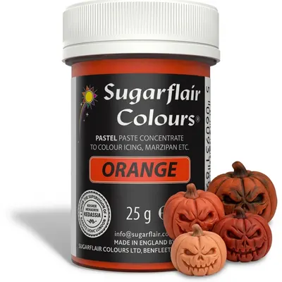 Gelová barva orange pastelová Sugarflair 25 g