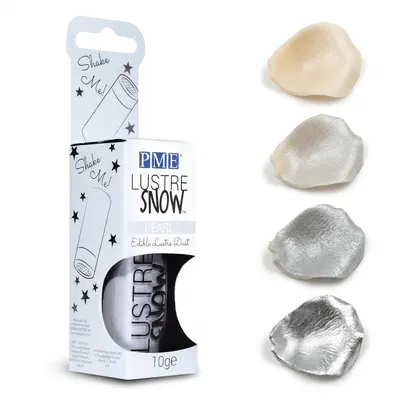 Prachový perleťový lesk PME Lustre Snow stříbrný 10 g