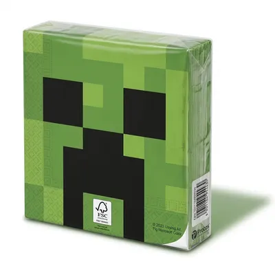 Ubrousky Minecraft 33 x 33 cm, 20 ks