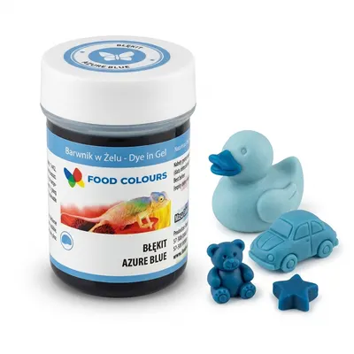 Gelová barva azurově modrá (Azure Blue) 35 g