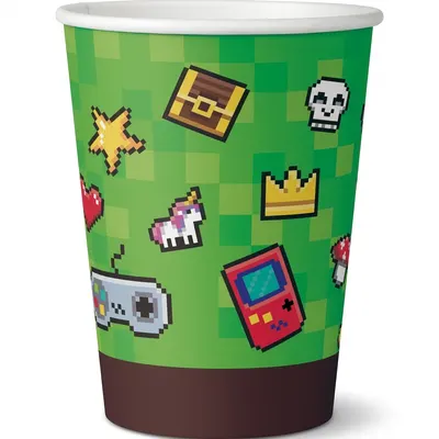 Papírové kelímky Minecraft 200 ml 6 ks