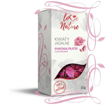 Jedlé sušené okvětní lístky pivoňky 10 g