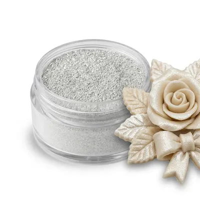 Dekorativní prachová perleťová barva - Sparkling White 3,5g