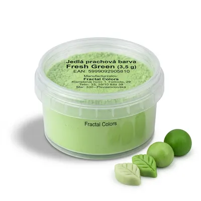 Jedlá prachová barva Fresh Green (3,5 g)