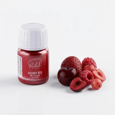 Tekutá metalická barva Fractal Cherry Red 30 ml