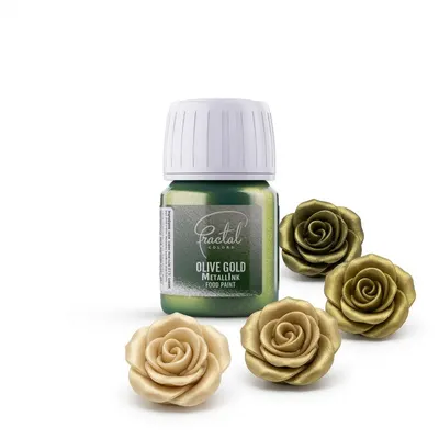 Tekutá metalická barva Olive Gold 30 ml