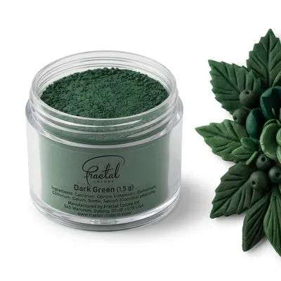 Jedlá prachová barva Dark Green (1,5 g)