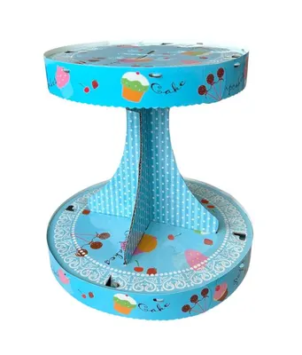 Stojan na lízátka a cupcakes modrý 20 a 25 cm