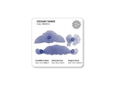 Plastová vykrajovátka Elegant Rose, 3 ks