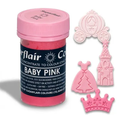 Gelová barva pastelová růžová (baby pink) 25 g