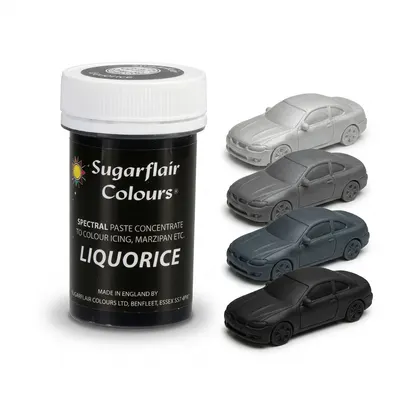 Gelová barva Liquorice černá 25 g
