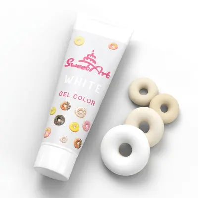 Gelová barva bílá White 30 g