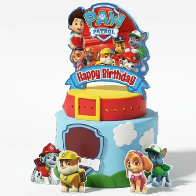 Zápich do dortu Paw Patrol, figurka na dort