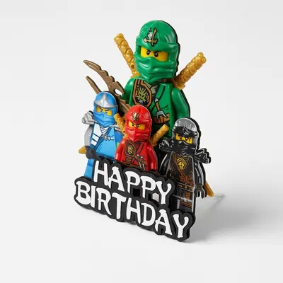 Zápich do dortu Ninjago, plast