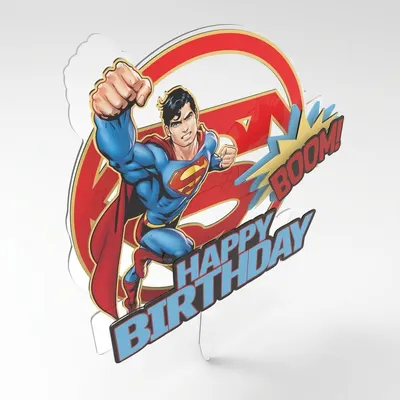 Zápich do dortu Superman, nejedlá dekorace