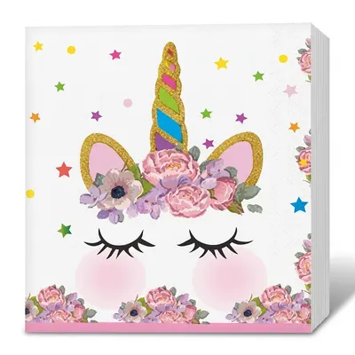 Papírové ubrousky Unicorn 33x33 cm 10 ks
