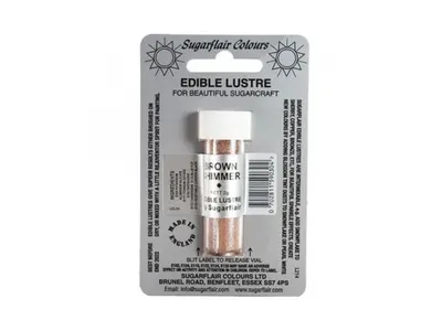 Prachová barva s leskem třpytivě hnědá Brown shimmer 2 g
