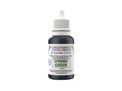 Tekutá potravinářská barva zelená Sugarflair 14 ml