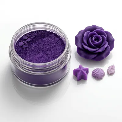 Prachová barva fialová natural purple, 5 g
