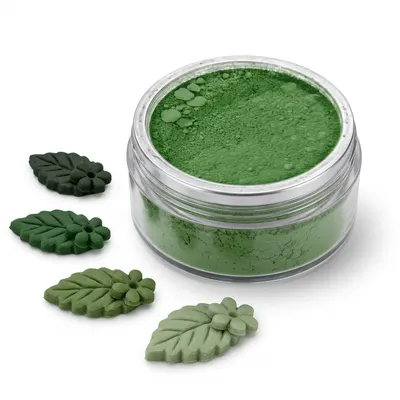 Prachová barva zelená natural green, 5 g