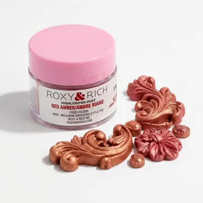 Prachová metalická barva Highlighter red amber 2,5 g