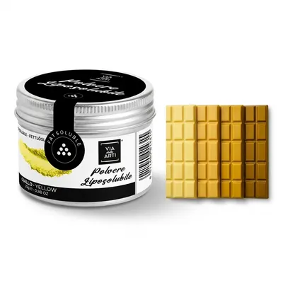 Prachová barva do čokolády žlutá 25 g