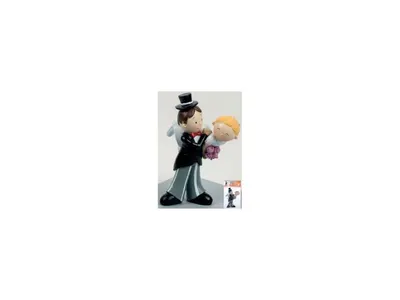 Svatební figurka pár na dort, výška 15 cm