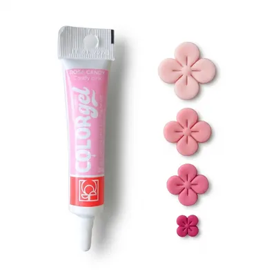 Gelová barva růžová Rosa Candy Modecor 20 g