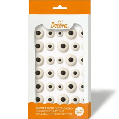 Cukrové oči na dort a figurky oči 30 ks