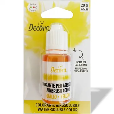 Tekutá airbrush barva žlutá 20 g