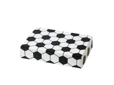Krabice na zákusky s motivem fotbal 23,5 × 16 × 5 cm