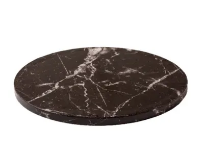 Dortová podložka kulatá černý mramor 25 cm, výška 12 mm
