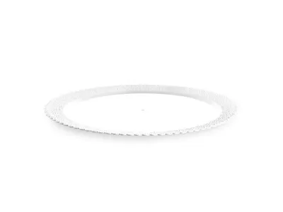 Dortový tác s krajkou kruh 38 cm bílý