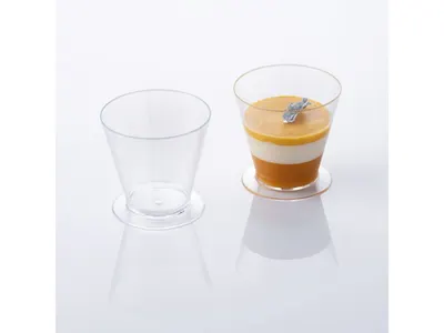 Plastový kelímek na dezerty Glass Cup 135 ml, 100 ks
