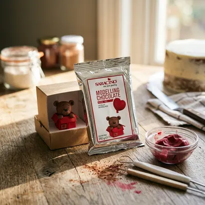 Modelovací čokoláda červená 250 g