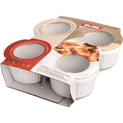 Keramické zapékací misky 4 ks, průměr 9 cm