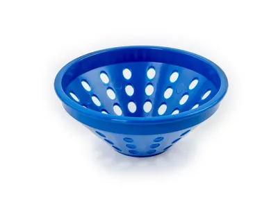 Ošatka na kynutí plastová kulatá modrá, průměr 19 cm