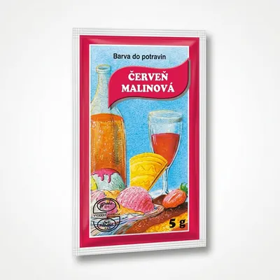 Prášková potravinářská barva červeň malinová 5 g