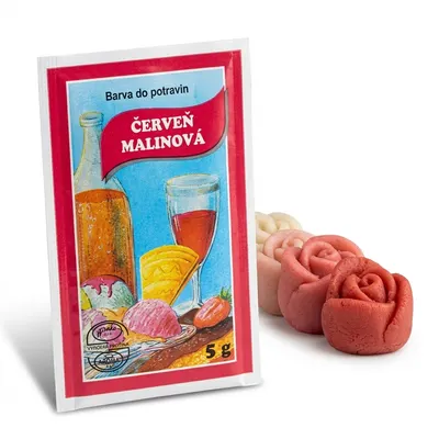 Prášková potravinářská barva červeň malinová 5 g