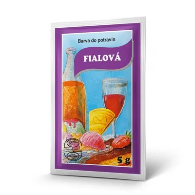 Prášková potravinářská barva fialová 5 g