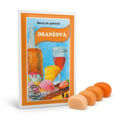 Potravinářská barva prášková oranžová 5g