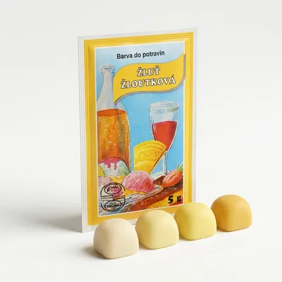Prášková potravinářská barva žluť žloutková 5 g