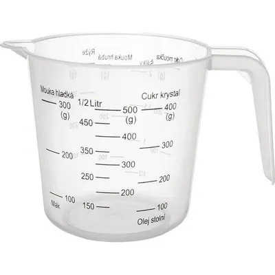 Kuchyňská odměrka s uchem a výlevkou 0,5 l